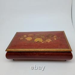 Vintage Sorrento Italy Gargiulo Jannuzzi REUGE MUSIC BOX with KEY 10.5 O Sole Mio