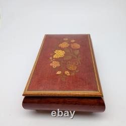 Vintage Sorrento Italy Gargiulo Jannuzzi REUGE MUSIC BOX with KEY 10.5 O Sole Mio