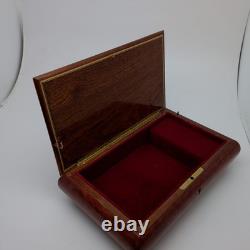Vintage Sorrento Italy Gargiulo Jannuzzi REUGE MUSIC BOX with KEY 10.5 O Sole Mio