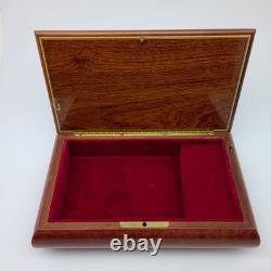 Vintage Sorrento Italy Gargiulo Jannuzzi REUGE MUSIC BOX with KEY 10.5 O Sole Mio