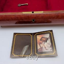 Vintage Sorrento Italy Gargiulo Jannuzzi REUGE MUSIC BOX with KEY 10.5 O Sole Mio