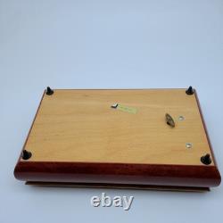 Vintage Sorrento Italy Gargiulo Jannuzzi REUGE MUSIC BOX with KEY 10.5 O Sole Mio