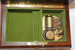 Vintage Sorrento Italy Jewelry Music Box With Reuge Swiss Movement Two Song