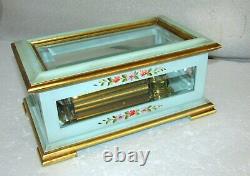 Vintage Sorrento Italy Reuge Hand Painted Music Box 72 Note Chopin Polonaise