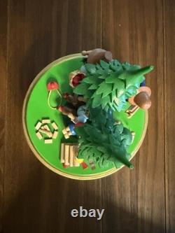 Vintage Steinbach Reuge Swiss Music Box Rotating Forest Family West Germany