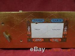 Vintage Swiss Ch 2/50 Reuge Music Box Cigarette Case