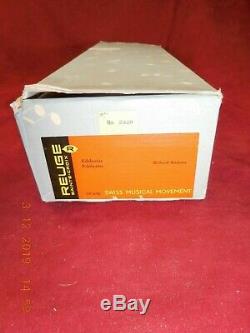 Vintage Swiss Ch 2/50 Reuge Music Box Cigarette Case