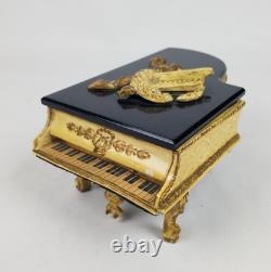 Vintage Swiss Gold Brass Music Box Thorens LADOR Grand Piano Bakelite REPAIRED