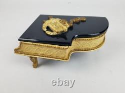 Vintage Swiss Gold Brass Music Box Thorens LADOR Grand Piano Bakelite REPAIRED