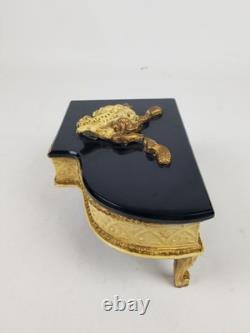 Vintage Swiss Gold Brass Music Box Thorens LADOR Grand Piano Bakelite REPAIRED