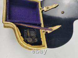 Vintage Swiss Gold Brass Music Box Thorens LADOR Grand Piano Bakelite REPAIRED