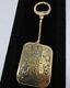 Vintage Swiss Made Reuge Ste Croix Gold-tone Music Box Keychain