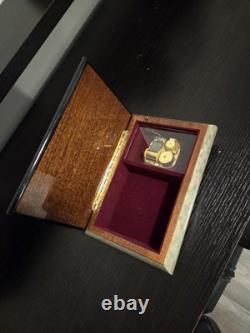 Vintage Swiss Movement By Reuge Italian Wood Musical / Jewelry Box Fast Shipping