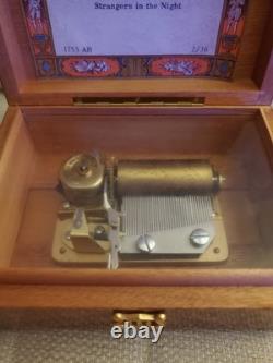 Vintage Swiss REUGE 2/36 Music Box Thuya Burl Wood