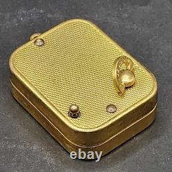 Vintage Swiss Regue Ste Croix Music Box Key Chain Pendant
