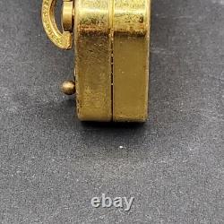 Vintage Swiss Regue Ste Croix Music Box Key Chain Pendant
