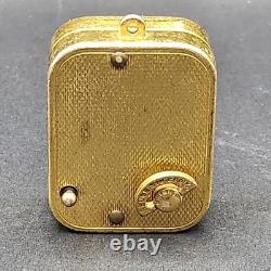 Vintage Swiss Regue Ste Croix Music Box Key Chain Pendant