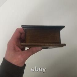 Vintage Swiss Reuge 3 Comb Beatles 3 Song Music Box, Nice Shape, Tested Works