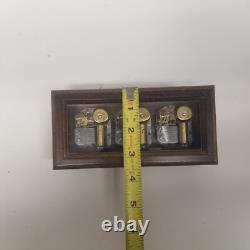 Vintage Swiss Reuge 3 Comb Beatles 3 Song Music Box, Nice Shape, Tested Works