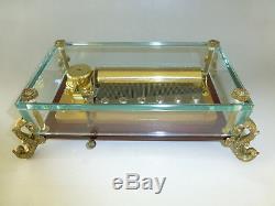 Vintage Swiss Reuge 72 / 3 Music Box, Crystal Clear Glass Case (watch The Video)