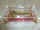 Vintage Swiss Reuge 72 Music Box Clear Acrylic Case Dolphin Legs