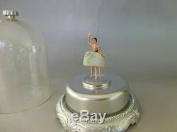 Vintage Swiss Reuge Dancing Ballerina Automaton Music Box (watch The Video)