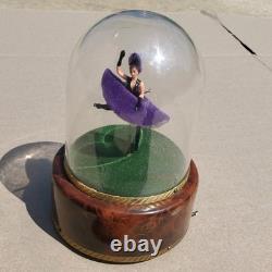 Vintage Swiss Reuge Dancing Ballerina French Cancan Music Box