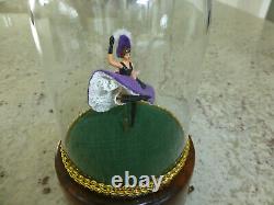 Vintage Swiss Reuge Dancing Ballerina French Cancan Music Box