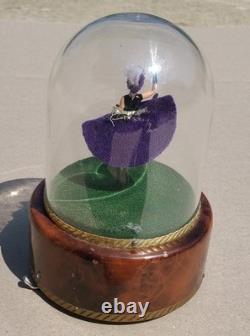 Vintage Swiss Reuge Dancing Ballerina French Cancan Music Box