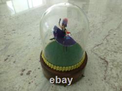 Vintage Swiss Reuge Dancing Ballerina French Cancan Music Box