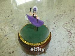 Vintage Swiss Reuge Dancing Ballerina French Cancan Music Box