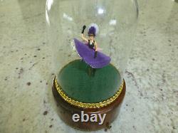 Vintage Swiss Reuge Dancing Ballerina French Cancan Music Box