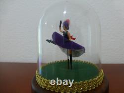 Vintage Swiss Reuge Dancing Ballerina French Cancan Music Box
