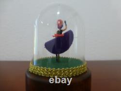 Vintage Swiss Reuge Dancing Ballerina French Cancan Music Box