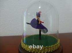 Vintage Swiss Reuge Dancing Ballerina French Cancan Music Box