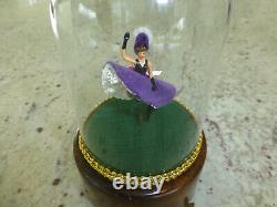 Vintage Swiss Reuge Dancing Ballerina French Cancan Music Box