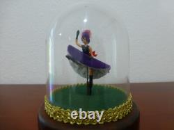 Vintage Swiss Reuge Dancing Ballerina French Cancan Music Box