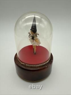 Vintage Swiss Reuge Dancing Ballerina Music Box Automaton
