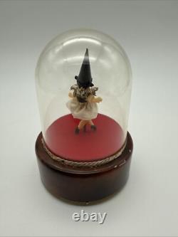 Vintage Swiss Reuge Dancing Ballerina Music Box Automaton