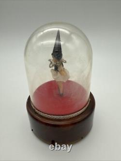 Vintage Swiss Reuge Dancing Ballerina Music Box Automaton