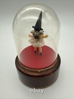 Vintage Swiss Reuge Dancing Ballerina Music Box Automaton