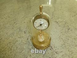 Vintage Swiss Reuge Dancing Ballerina Music Box Automaton German Alarm Clock