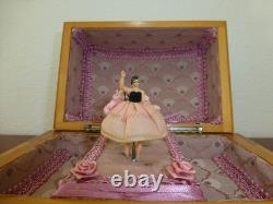 Vintage Swiss Reuge Dancing Ballerina Music Box Automaton Storage Case