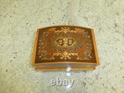 Vintage Swiss Reuge Dancing Ballerina Music Box Automaton Storage Case