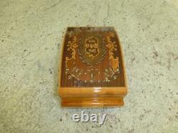 Vintage Swiss Reuge Dancing Ballerina Music Box Automaton Storage Case