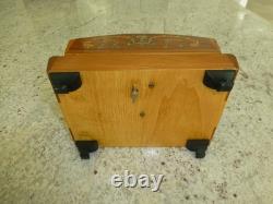 Vintage Swiss Reuge Dancing Ballerina Music Box Automaton Storage Case