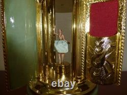 Vintage Swiss Reuge Dancing Ballerina Music Box Carousel Items Holder