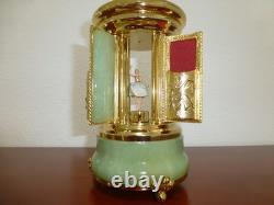 Vintage Swiss Reuge Dancing Ballerina Music Box Carousel Items Holder