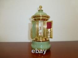 Vintage Swiss Reuge Dancing Ballerina Music Box Carousel Items Holder