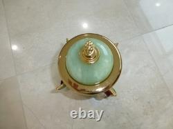 Vintage Swiss Reuge Dancing Ballerina Music Box Carousel Items Holder